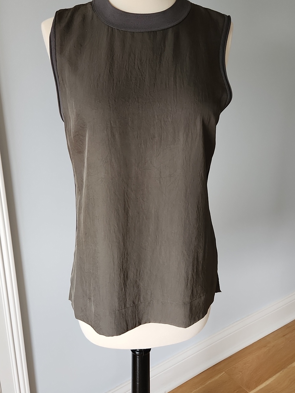 rag & bone Army/Olive  Green Sleeveless Top